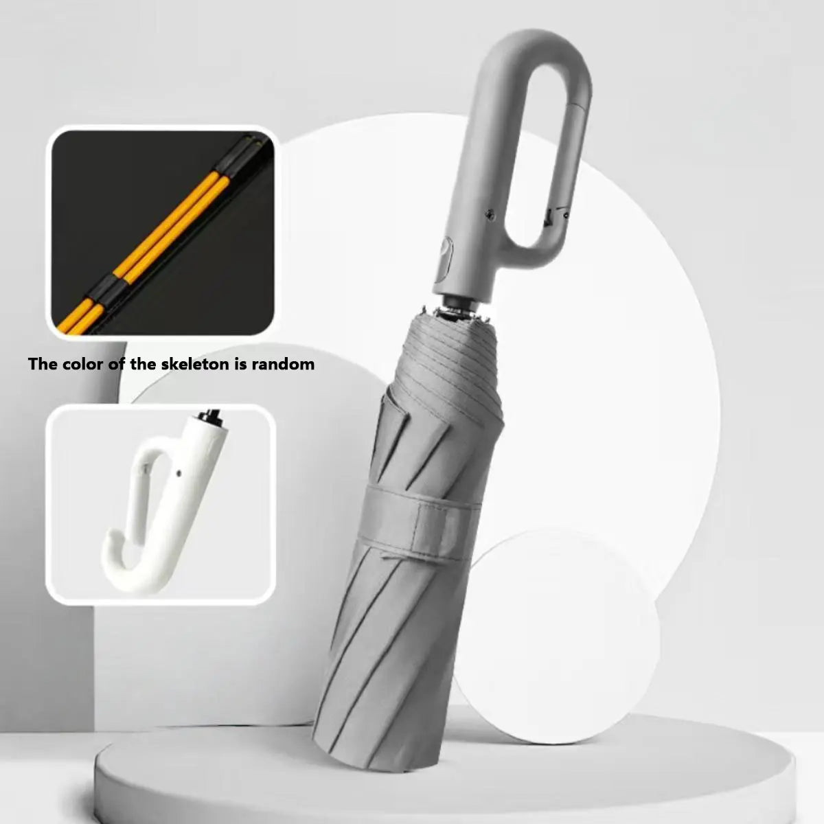 Automatic Folding Umbrella, Windproof & Waterproof Portable Compact Travel Umbrella with Loop Buckle for Men & WomenEnjoy a 5%-12% discount when you buy 2 or more items.