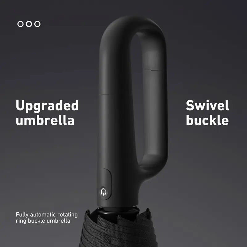 Automatic Folding Umbrella, Windproof & Waterproof Portable Compact Travel Umbrella with Loop Buckle for Men & WomenEnjoy a 5%-12% discount when you buy 2 or more items.
