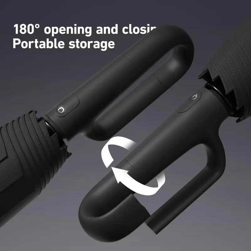 Automatic Folding Umbrella, Windproof & Waterproof Portable Compact Travel Umbrella with Loop Buckle for Men & WomenEnjoy a 5%-12% discount when you buy 2 or more items.