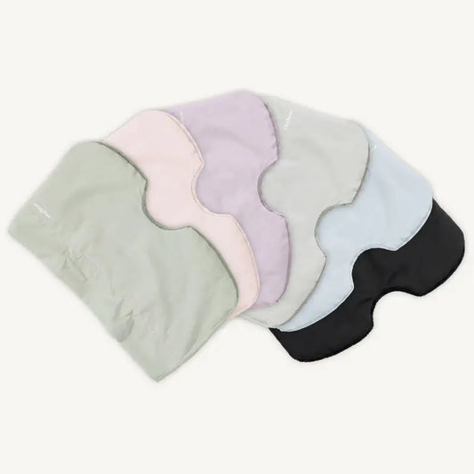 Weighted Sleep Eye Mask – Strapless 360° Wraparound Light Blocking Eye Mask for Deep Pressure Relaxation, Travel, Naps & Better Sleep