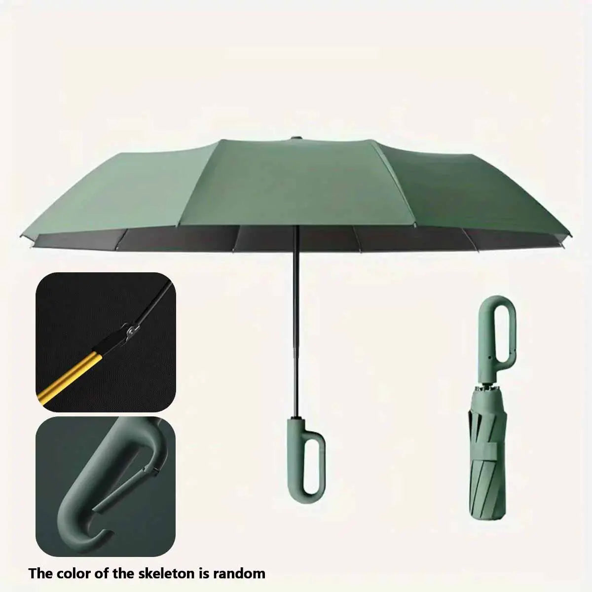 Automatic Folding Umbrella, Windproof & Waterproof Portable Compact Travel Umbrella with Loop Buckle for Men & WomenEnjoy a 5%-12% discount when you buy 2 or more items.