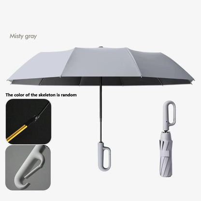 Automatic Folding Umbrella, Windproof & Waterproof Portable Compact Travel Umbrella with Loop Buckle for Men & WomenEnjoy a 5%-12% discount when you buy 2 or more items.