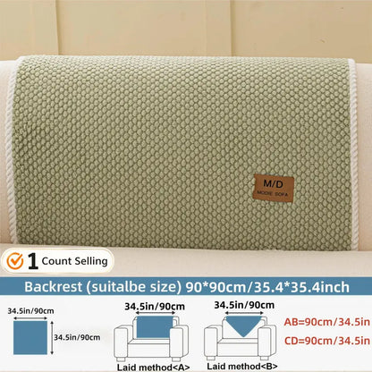 Luxury Thick Sofa Cover – Soft Textured Removable & Washable Couch Protector with Non-Slip Design, Pet-Friendly Slipcover for Sectional, Loveseat & 3-Seater Sofas