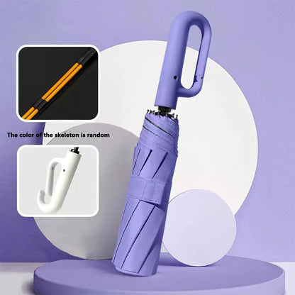 Automatic Folding Umbrella, Windproof & Waterproof Portable Compact Travel Umbrella with Loop Buckle for Men & WomenEnjoy a 5%-12% discount when you buy 2 or more items.