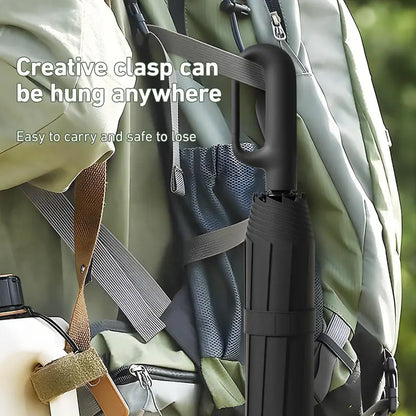 Automatic Folding Umbrella, Windproof & Waterproof Portable Compact Travel Umbrella with Loop Buckle for Men & WomenEnjoy a 5%-12% discount when you buy 2 or more items.