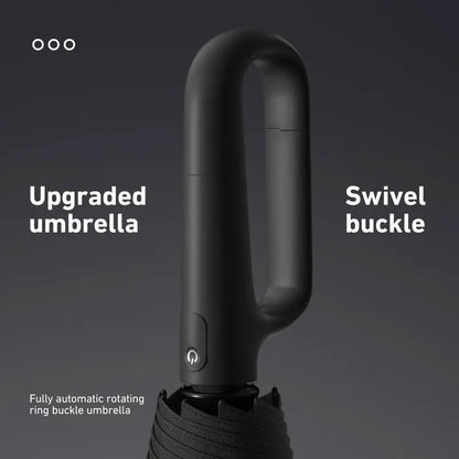 Automatic Folding Umbrella, Windproof & Waterproof Portable Compact Travel Umbrella with Loop Buckle for Men & WomenEnjoy a 5%-12% discount when you buy 2 or more items.
