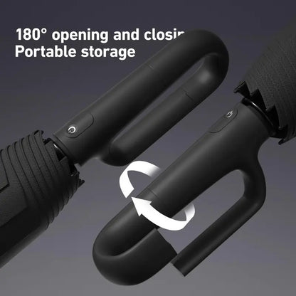 Automatic Folding Umbrella, Windproof & Waterproof Portable Compact Travel Umbrella with Loop Buckle for Men & WomenEnjoy a 5%-12% discount when you buy 2 or more items.