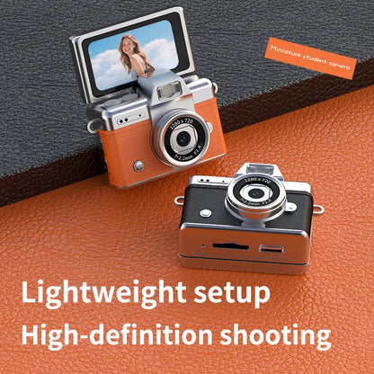 Mini Keychain Digital Camera, Pocket-Size 1080P HD Retro Camera with Flash, 0.96-Inch Screen, 32GB Memory Card & Charging Cable Included